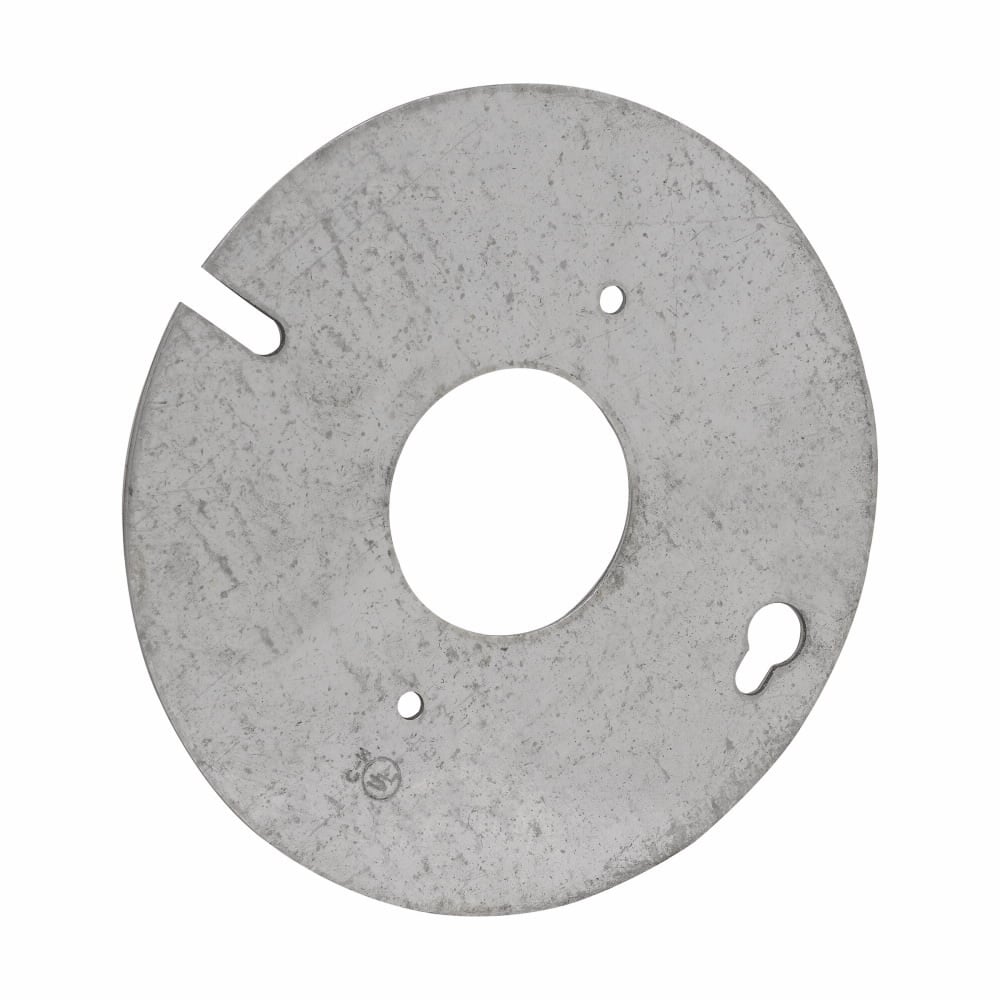 Eaton Crouse-Hinds series Concrete Box Plate, 4", Single receptacle, Steel