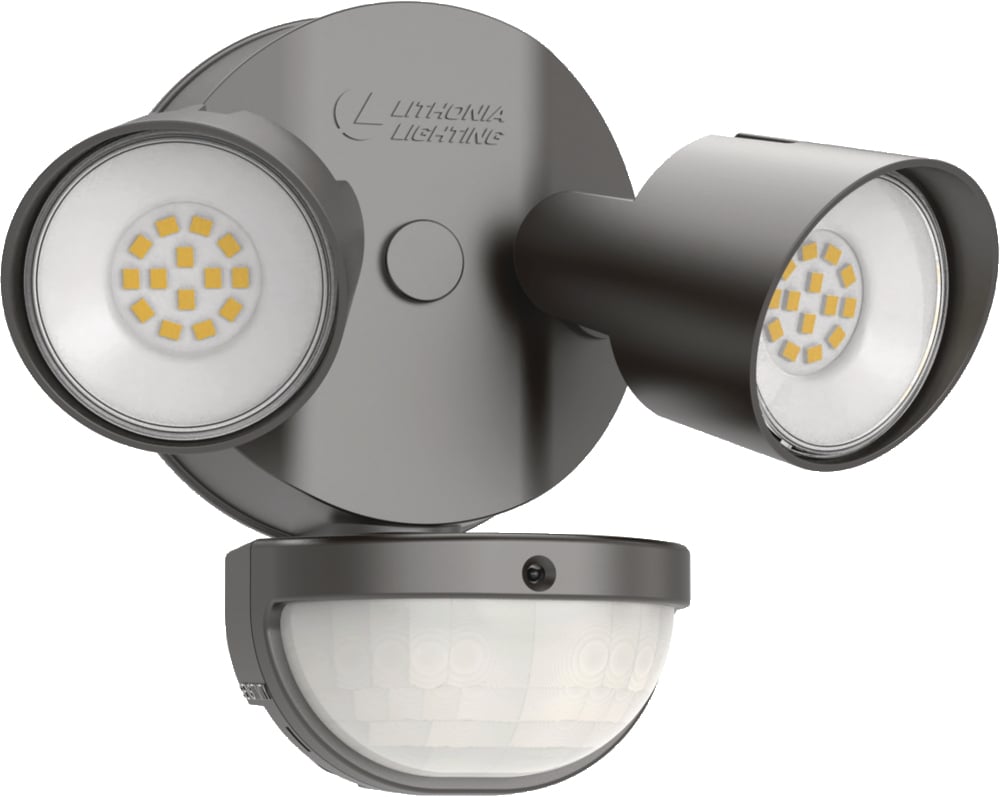 HGX LED 2RH 40K 120 MO DDB M2 LED Security Flood Light with Motion Sensor, Dual Head, Bronze
