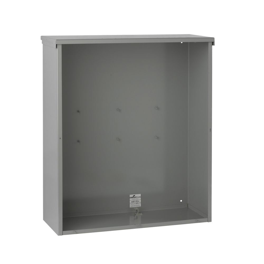 363611 RTCT CT Lift Off Cover 3R, 12 Gauge Steel, ANSI 61 Gray Paint Finish, Galvanized Steel, Surface Mount, 1 phase or 3 Phase, Lift Off Cover