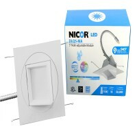 5 in. Square Adjustable Gimbal LED New Construction Downlight, 2700K