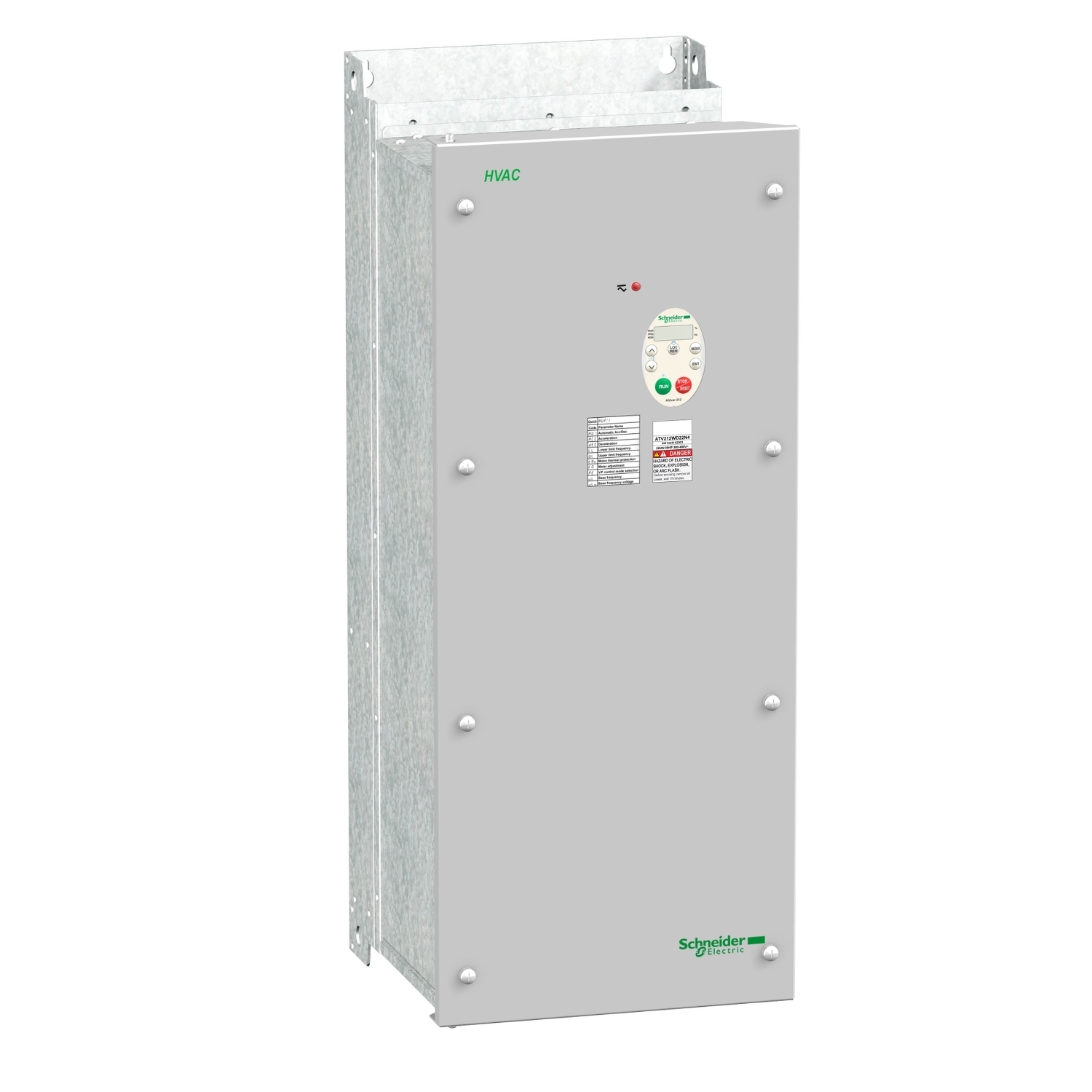 variable speed drive, Altivar 212, 22kW, 30hp, 480V, 3 phases, with EMC class C1, IP55