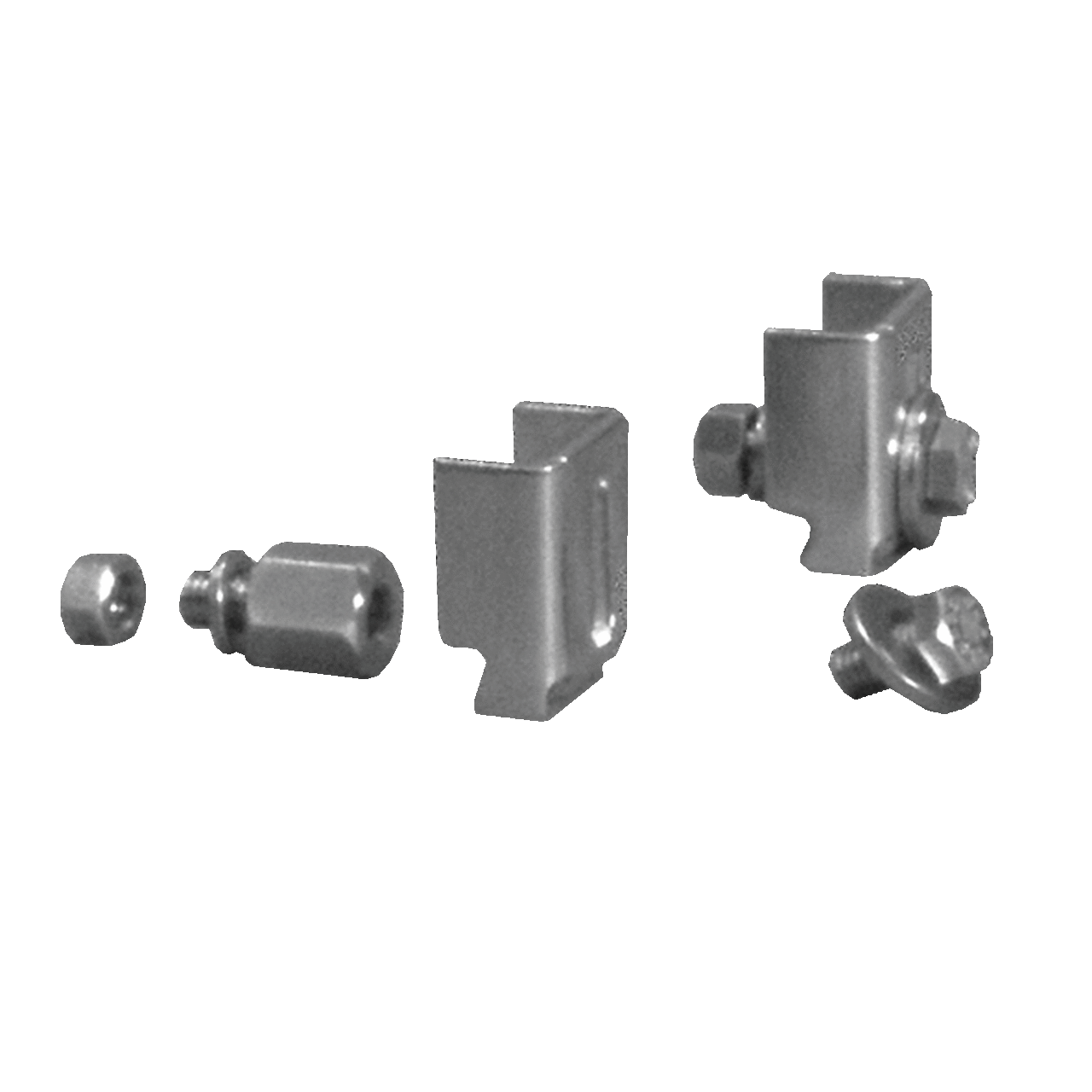 NEMA Style Clamp Block Kit, 2 Blocks, Polished, Stainless Steel 316