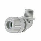 MAX-LOC Strain Relief Cord-Sealing Grip, 1/2" NPT, 90 Angle Male, Cable Diameter 9.53-11.10mm (.375-.437")