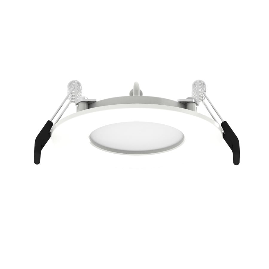 Recessed Downlights 420 Lumens Wafer Edge-Lit 6W 3 Inches Round 90CRI Adjustable 2700/3500/4000/5000K 120V White Smooth