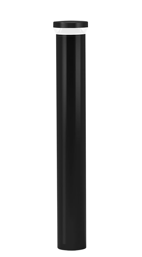 Bollard Round 42 Inch 24W, LED, 4000k, Black
