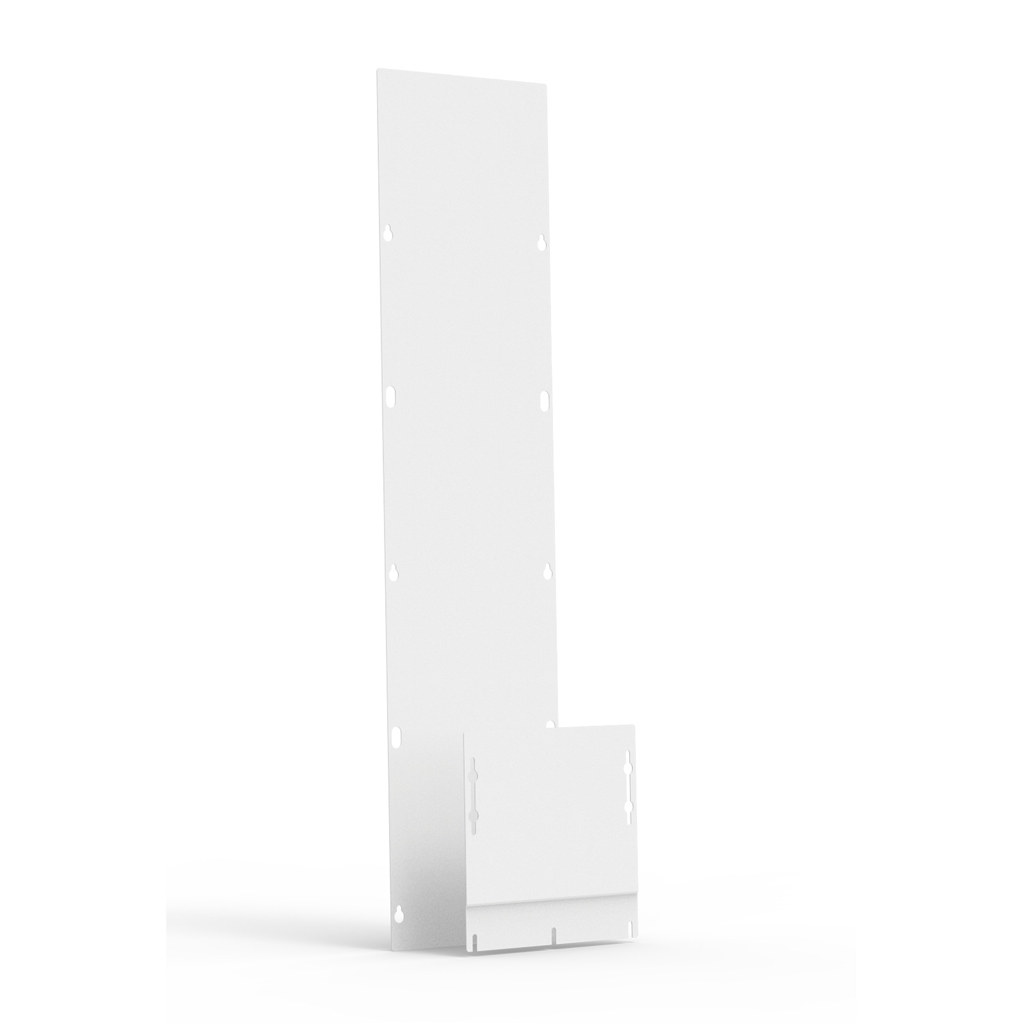 Universal Free-Stand Barrier Panel, 84.00x17.64, White, Steel
