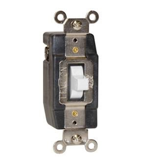 1081-W Center OFF Grounding Low Voltage Momentary Contact Standard AC Quiet Toggle Switch, 24 V AC/DC, 3 A, SPDT Contact