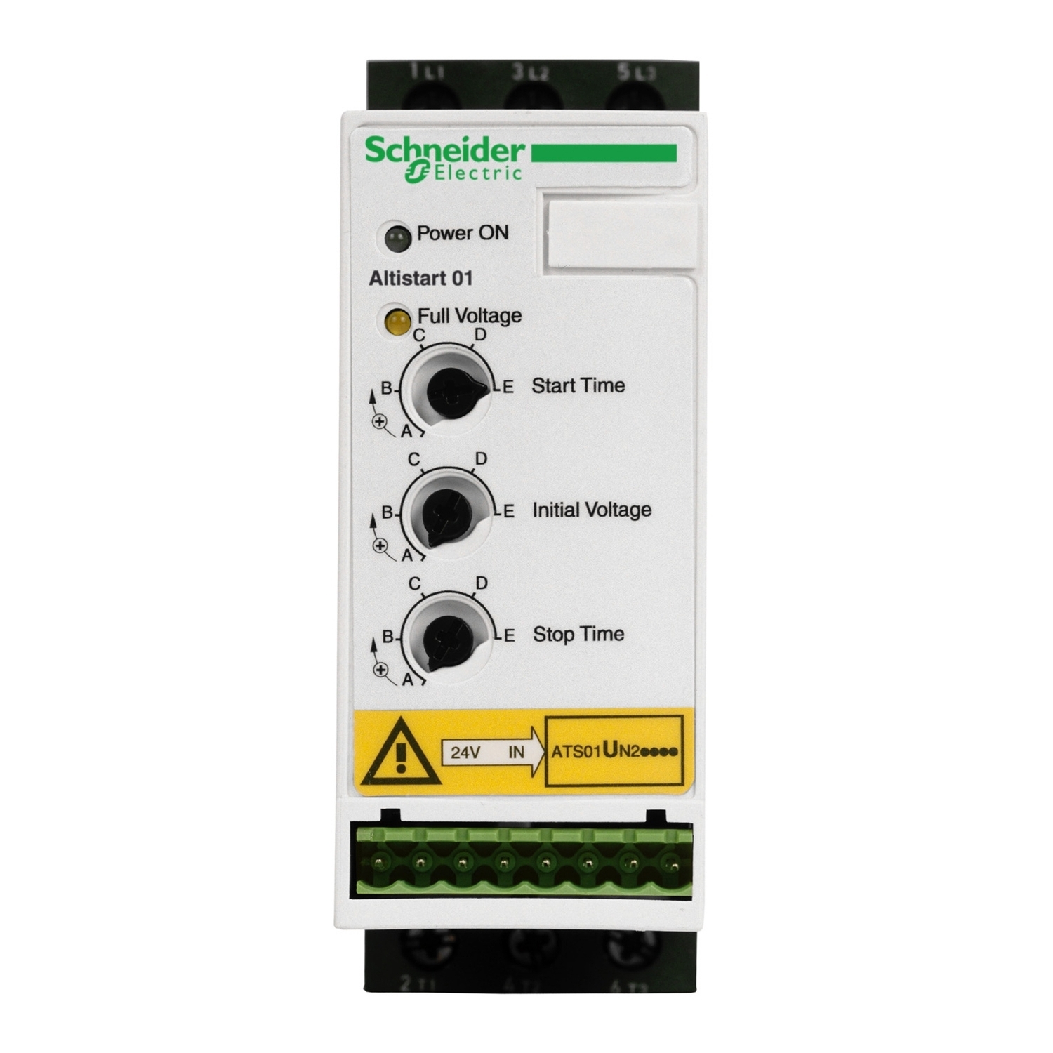 soft starter for asynchronous motor, Altistart U01, TeSys U, ATSU01, 6A, 200 to 480V, 0.75 to 3kW