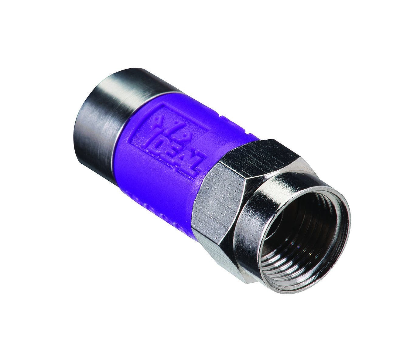 TLC RG-6 Quad F Tool-less Cmprsn Purple, 50/Card