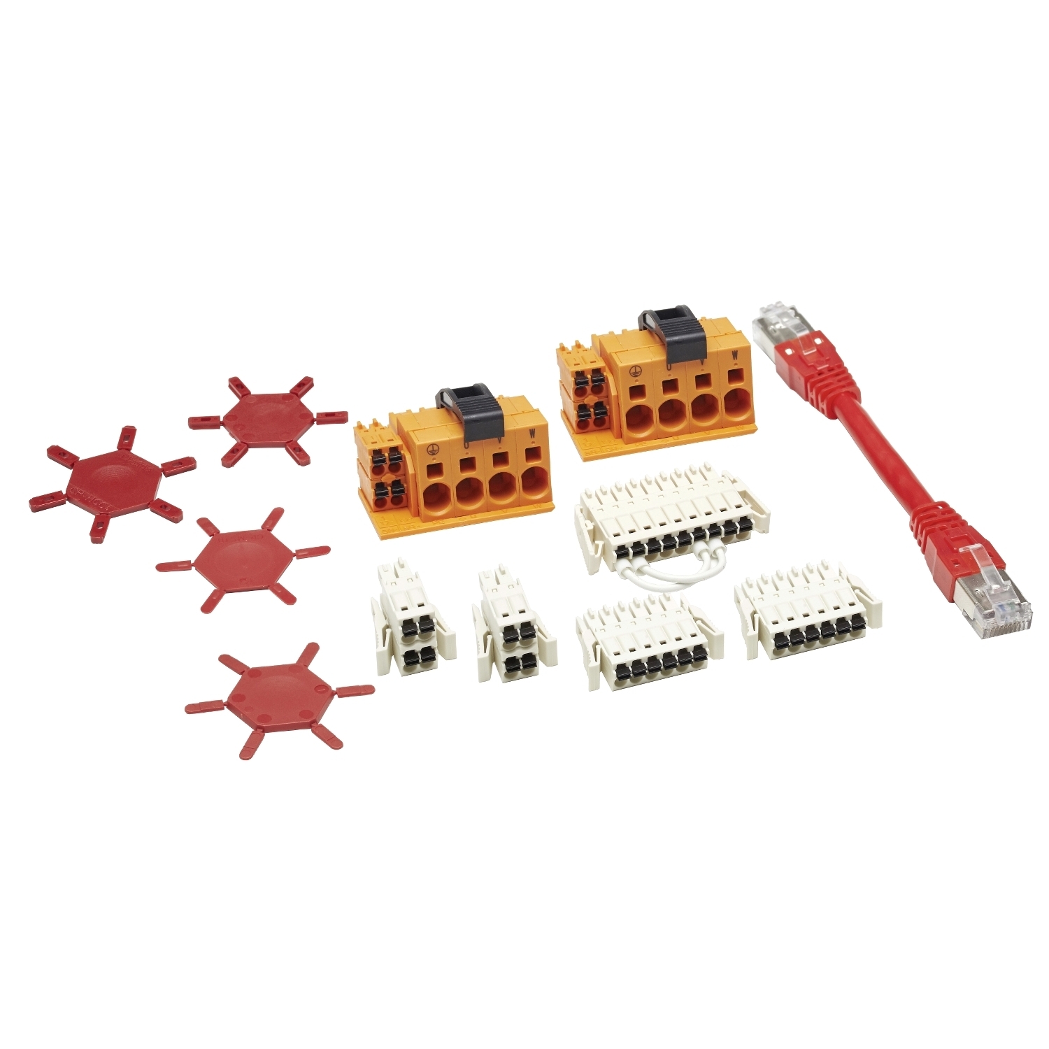 double drive connectors and sercos cable, Lexium 62, single drive, 0.09m