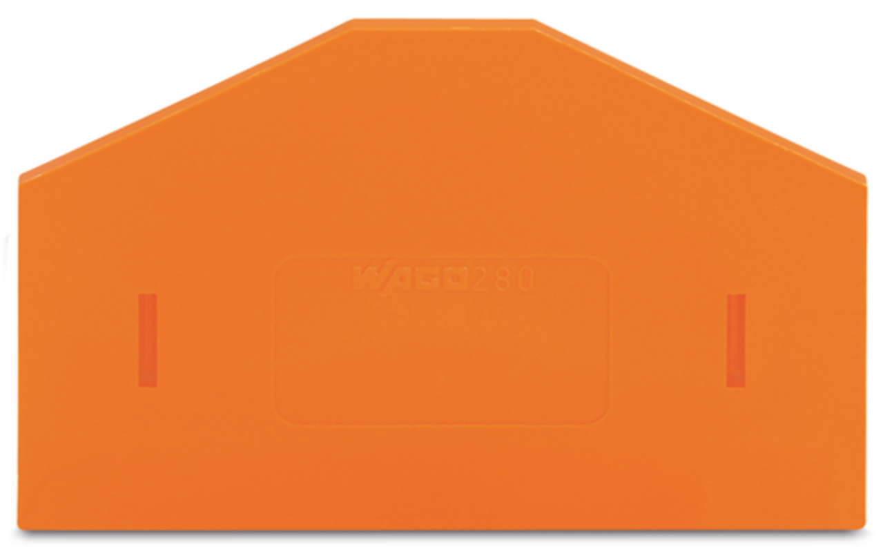 Separator plate; 2.5 mm thick; oversized; orange