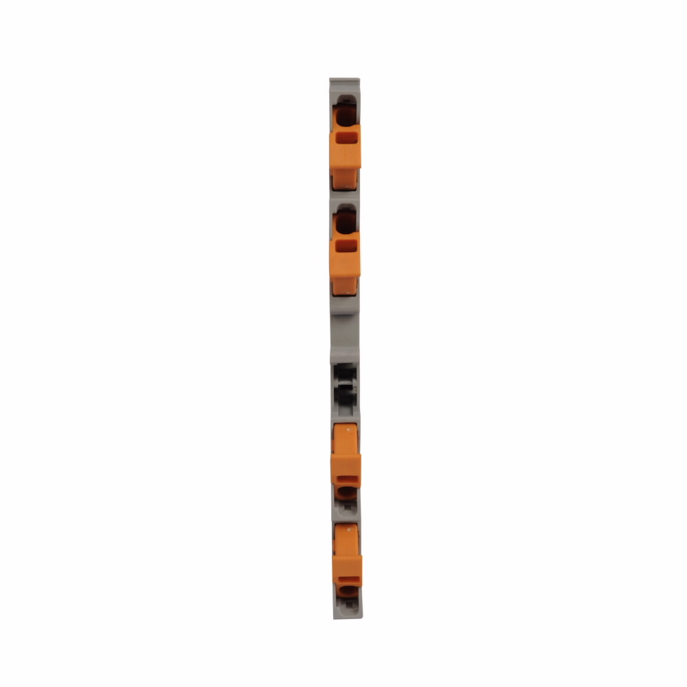 Eaton XB IEC terminal block, IDC-Multi-Conductor Terminal Blocks, IEC-XB Series, EN 15A, UL 10A, 17.5A connection, Gray, 16 AWG/1.5 mm2 maximum wire, EN 550V, UL 600V, 800V connection, EN/UL #24-16 AWG and connection wire range, Four-wire