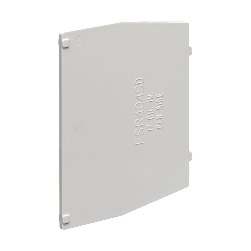 Non-metallic 4x4 box divider that allows for low voltage and power.