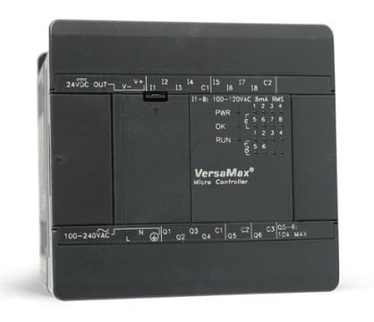 VersaMax Micro 64 point PLC,(40) 24VDC In, (24) Relay Out, 24VDC Power Supply
