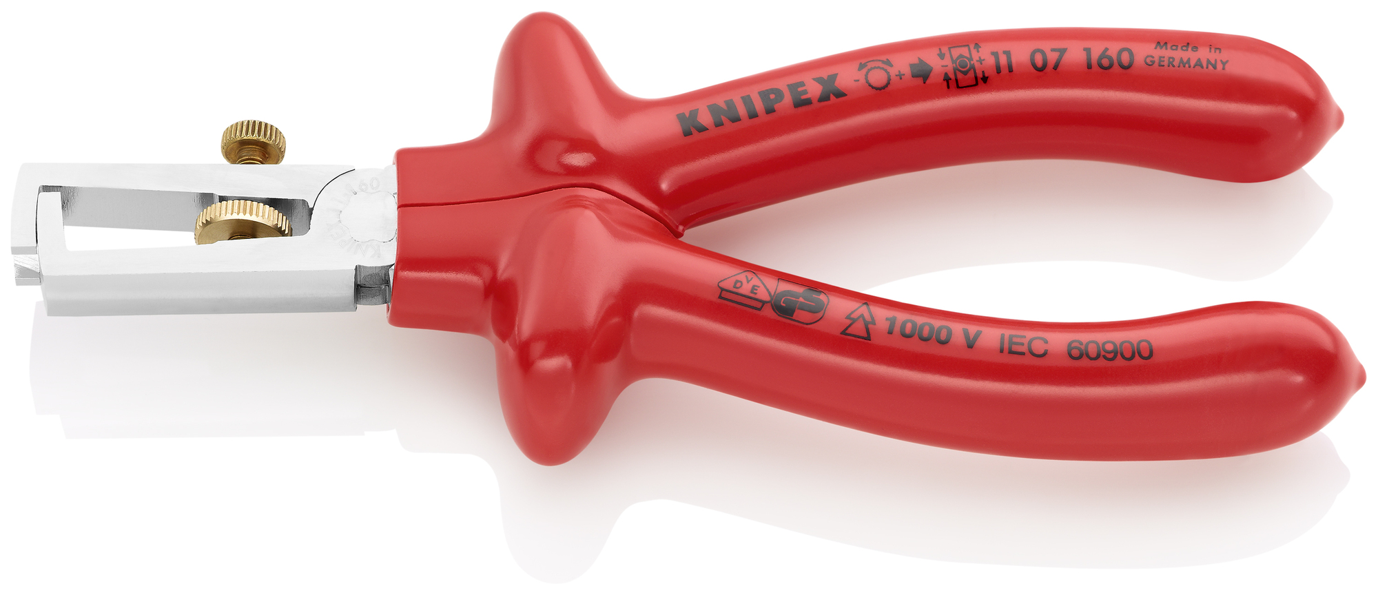 End-Type Wire Stripper-1000V Insulated, 6 1/4 in., VDE