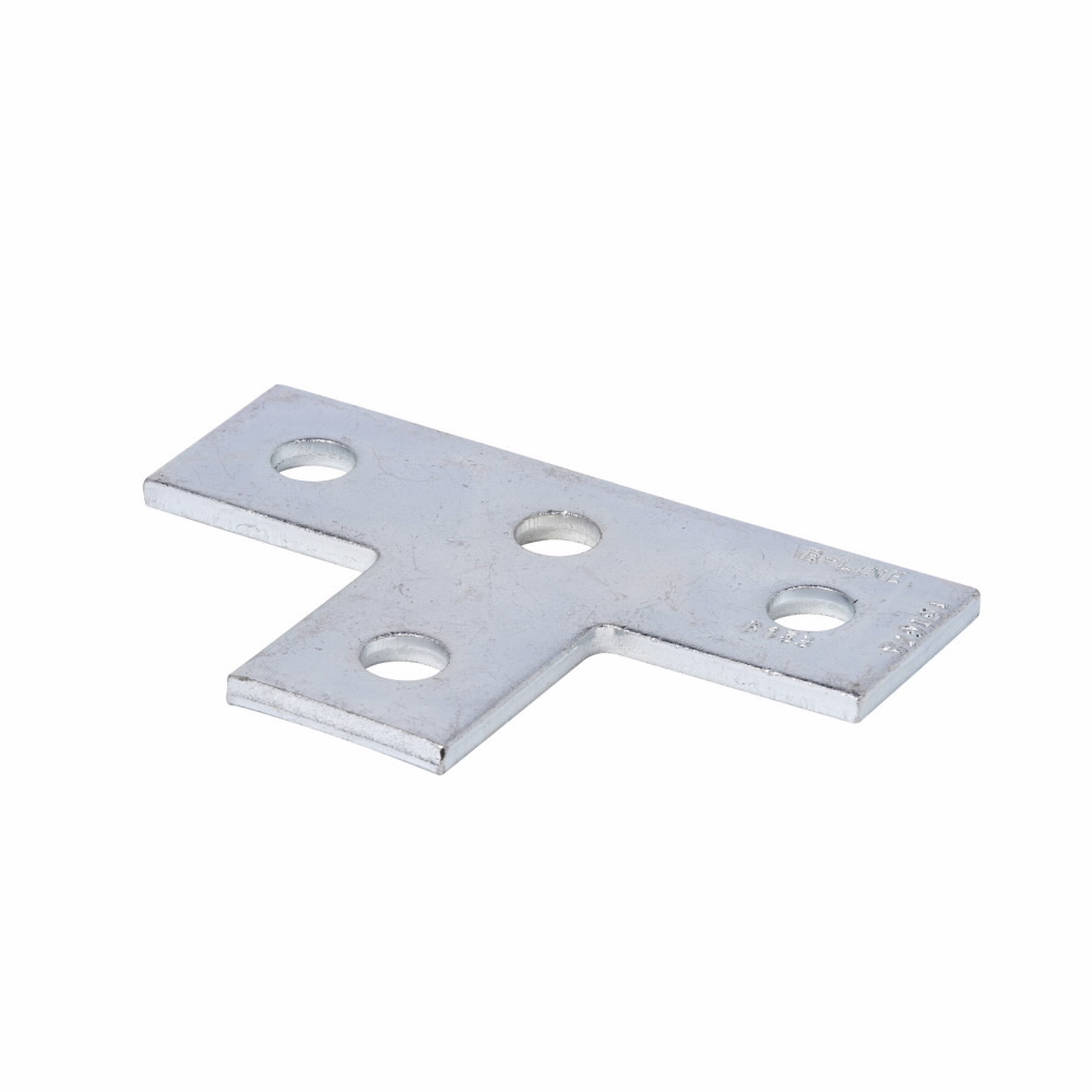 Eaton B-Line series tee and cross flat fitting, 5.37" H x 3.5" L x 1.62" W, Steel, DURA GREEN, 1/4" Gauge