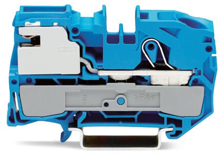 1-conductor N-disconnect terminal block; 16 mm; Push-in CAGE CLAMP; 16,00 mm; blue
