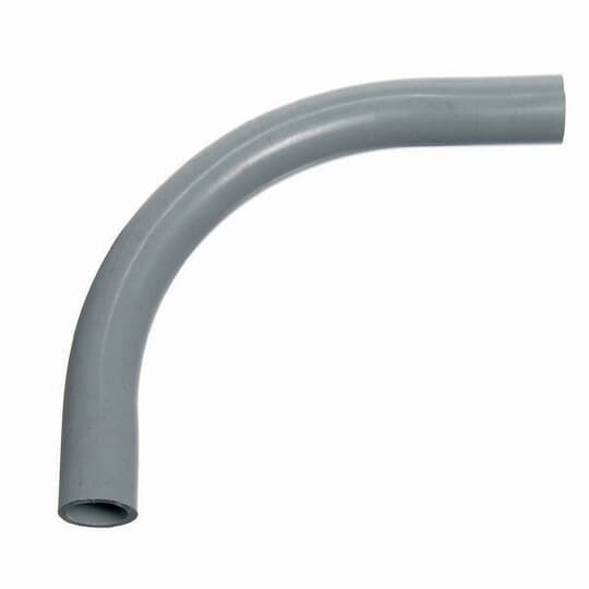 Schedule 80 Elbow, Size 6 Inches, Bend Radius Standard, Bend Angle 90 Degrees, Material PVC