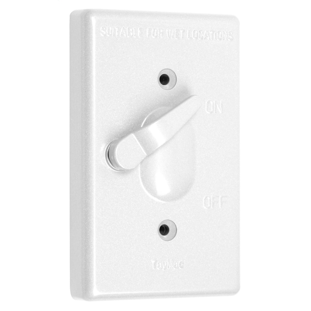1G VERTICAL WP COVER TOGGLE WHITE