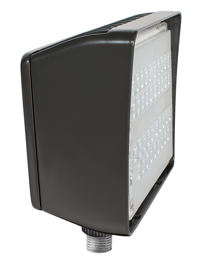 Pip Flood,light 20W, 4000k, LED, 120-277V, Dimmable with Arm, Bronze