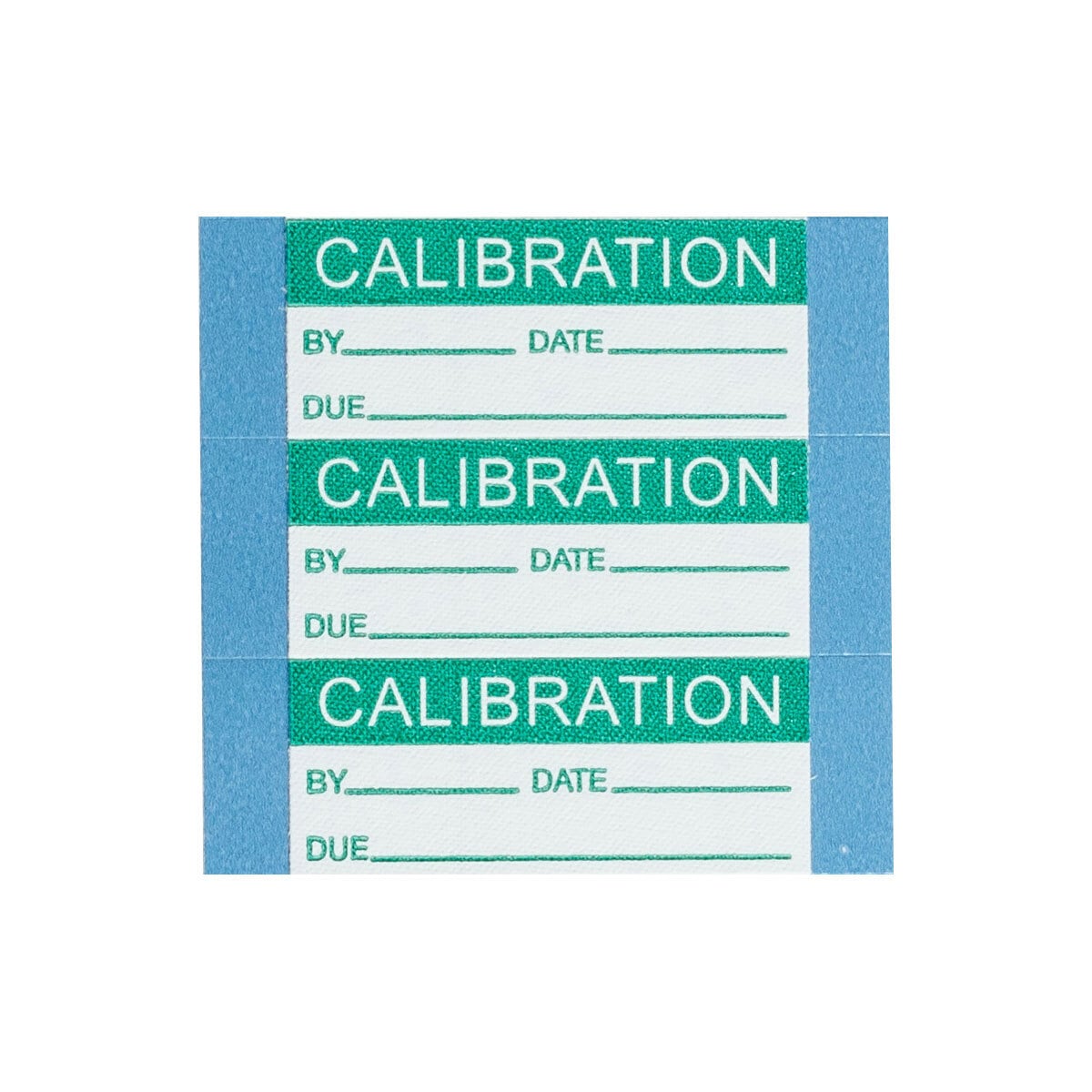 Calibration Lbls Cloth Grn/Wh 25Pk