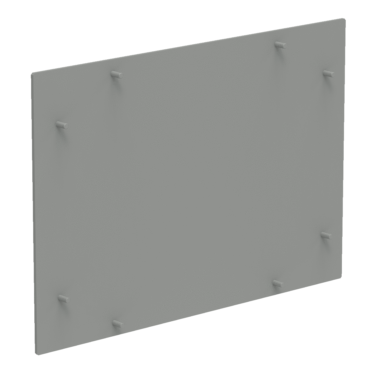 Replacement Front Plate for Concept HMI, fits 350x450mm, Lt Gray, Aluminum
