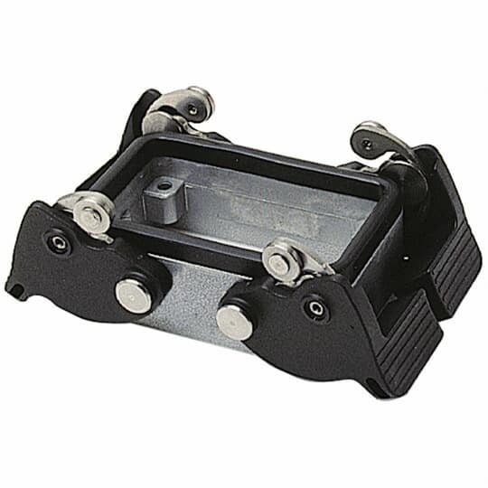 PB116E Pos-E-Kon Double Lever Locking Panel Base, Rear, Panel Mount, Die Cast Aluminum