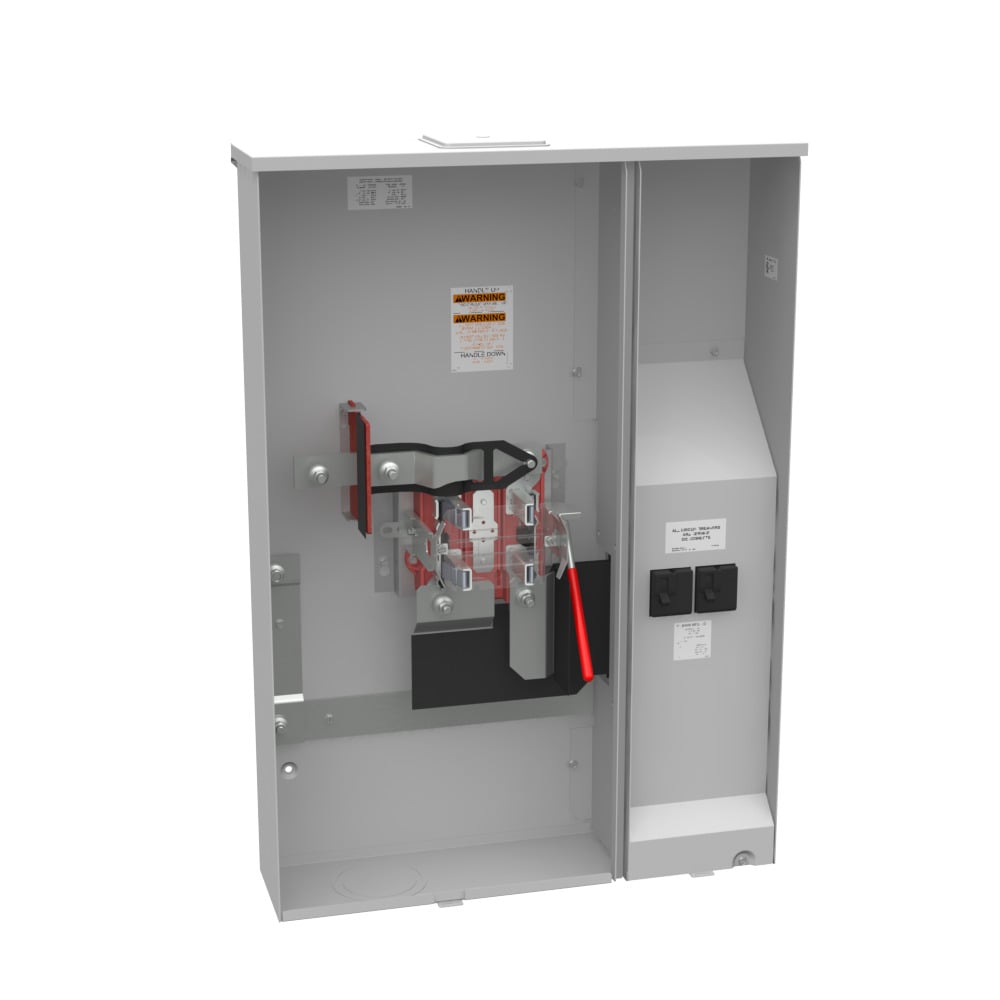 U5893-X-2/200 Single Position Meter Socket with Main Breaker