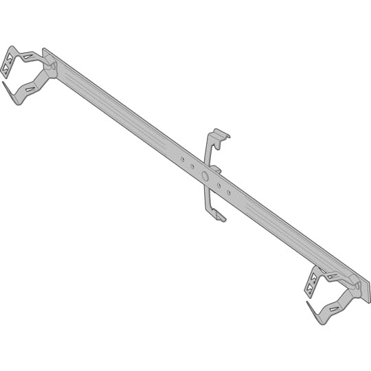 Support Bar for Conduit/Box, 1/2 Inch and 3/4 Inch Conduitfrom #12 Wire through 1/8 Inch Rod, Steel