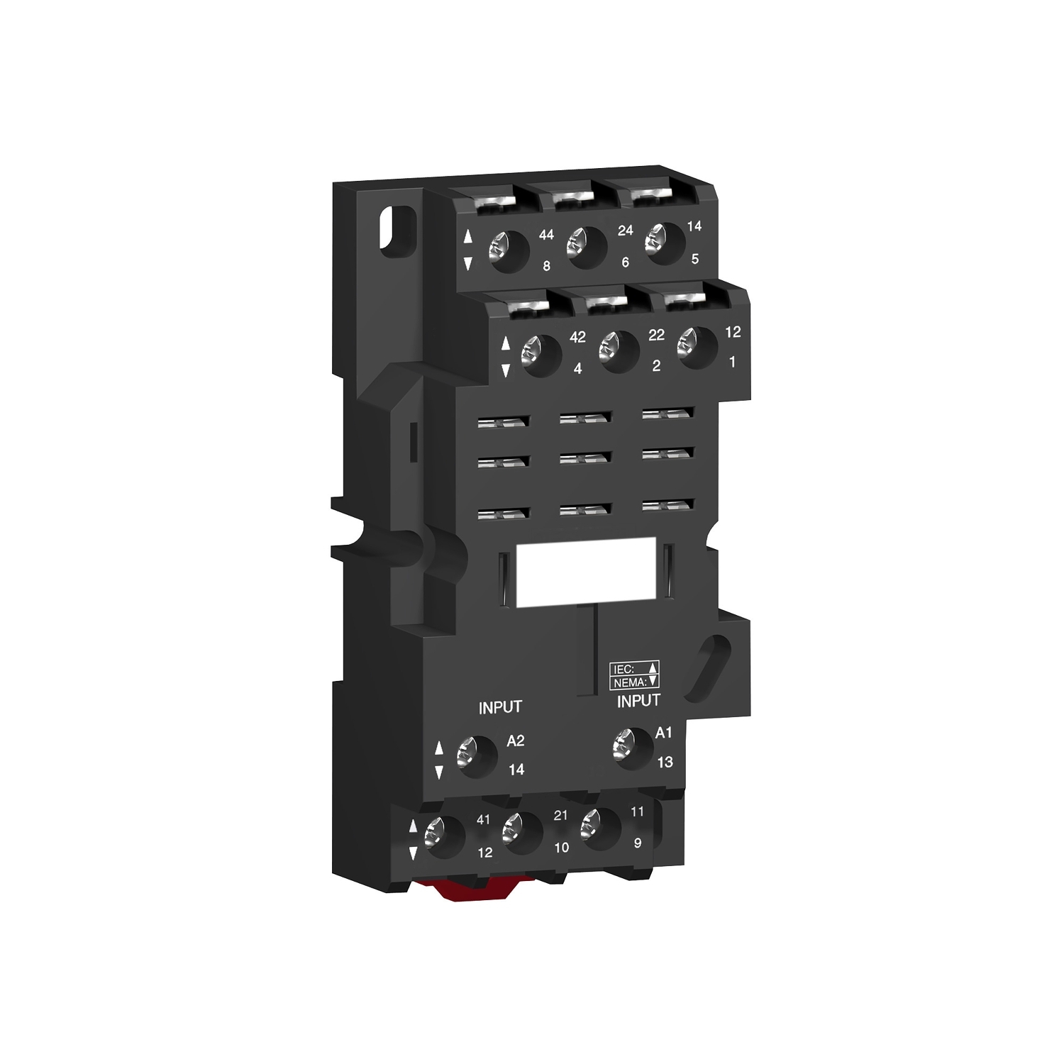 socket, Harmony Electromechanical Relays, for RPM3 power relays, 16A screw clamp terminals, mixed contact