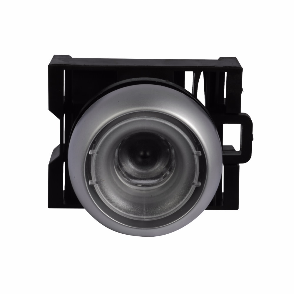 Eaton 22.5 mm RMQ-Titan Pushbutton,Buttonless,Silver bezel,IP67, IP69K,Non-illuminated,Flush mounting,NEMA 4X, 13,1,000,000 operations,Maintained,22.5 mm,Flush Pushbutton,M22