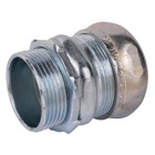 Compression Connector, Concrete Tight, Conduit Size 1-1/4 Inch, Material Steel, For use with EMT Conduit