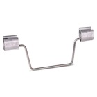 Aluminum Compression H-Tap Connector with Tin Plated Copper Stirrup, Contax Filled, Wire Range: 2-6 ASCR, 1 Stranded -6 Solid AWG, Stirrup #2 Solid Copper, Wing Shaped, 2 H-Tap Connectors on Stirrup.  10 inch x 2-15/16 inch.