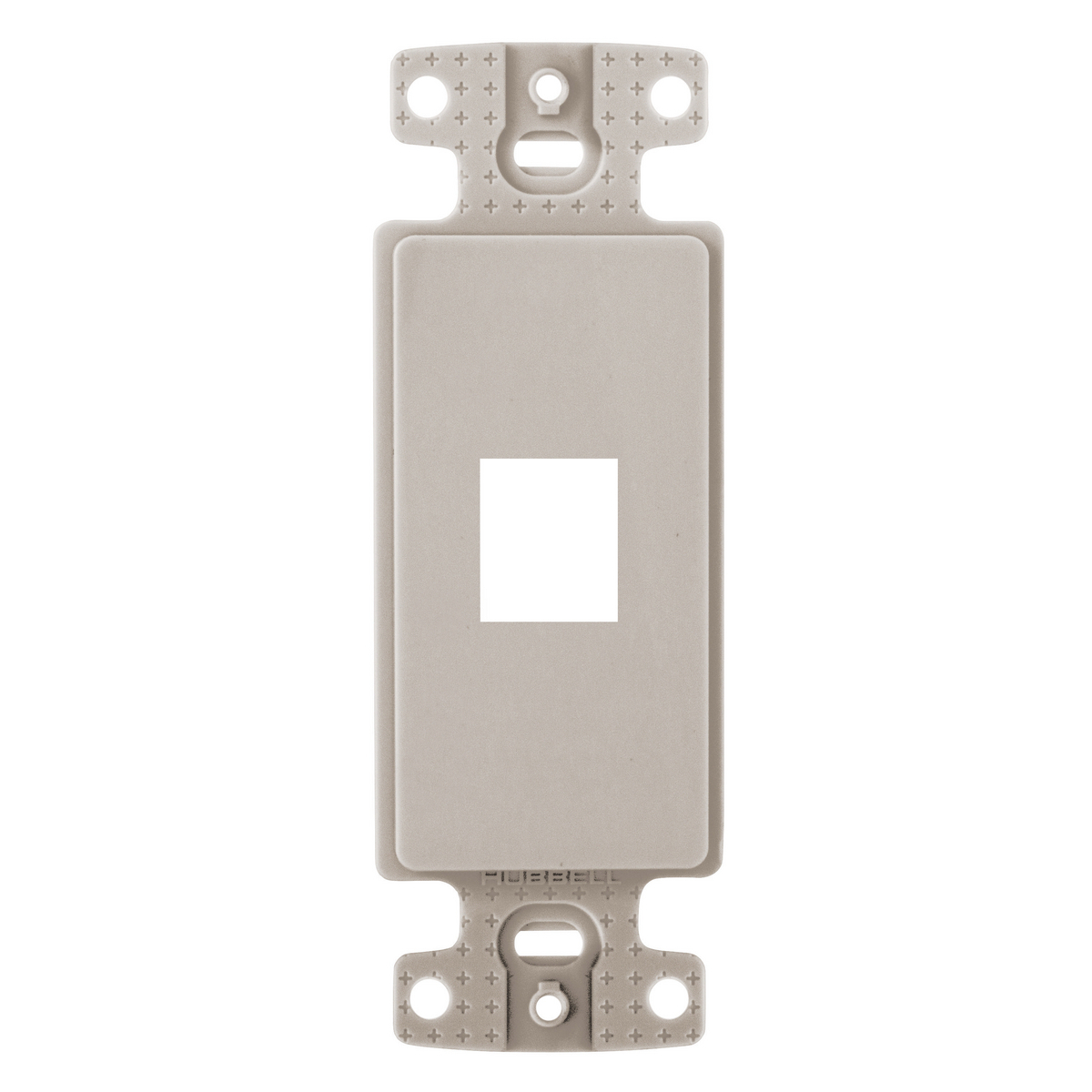 Plate, Decorator Keystone Frame, 1-Port, Light Almond