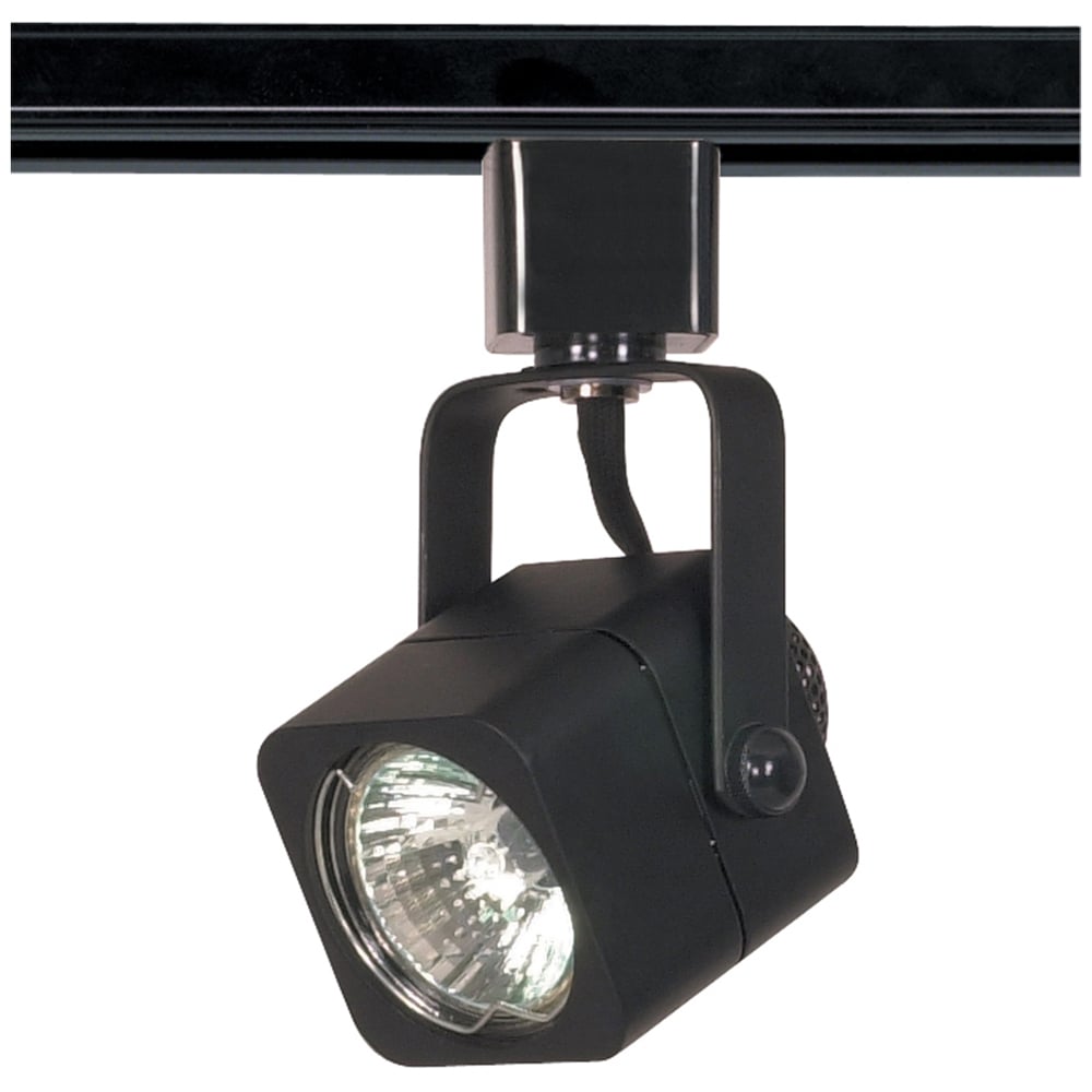 1 Light - MR16 - 120V Track Head - Square - Black