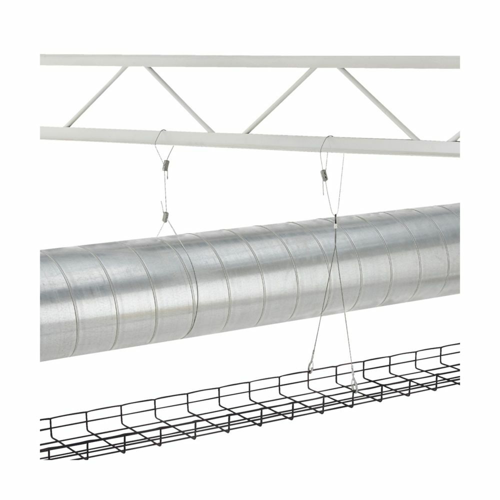 Eaton B-Line series all threaded rod and drop wire supports, 160 lb load capacity, 5/32" to 1/4" flange thickness, 1/4" rod, Vertical flange hangers