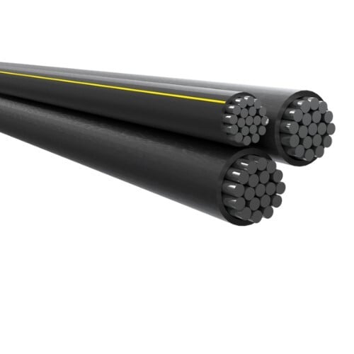 TRIPLEX Underground Residential Distribution (URD) Wire, Aluminum Conductor, 4/0-4/0-2/0, 8000 Series, Sweetbriar, 1000 Foot Reel