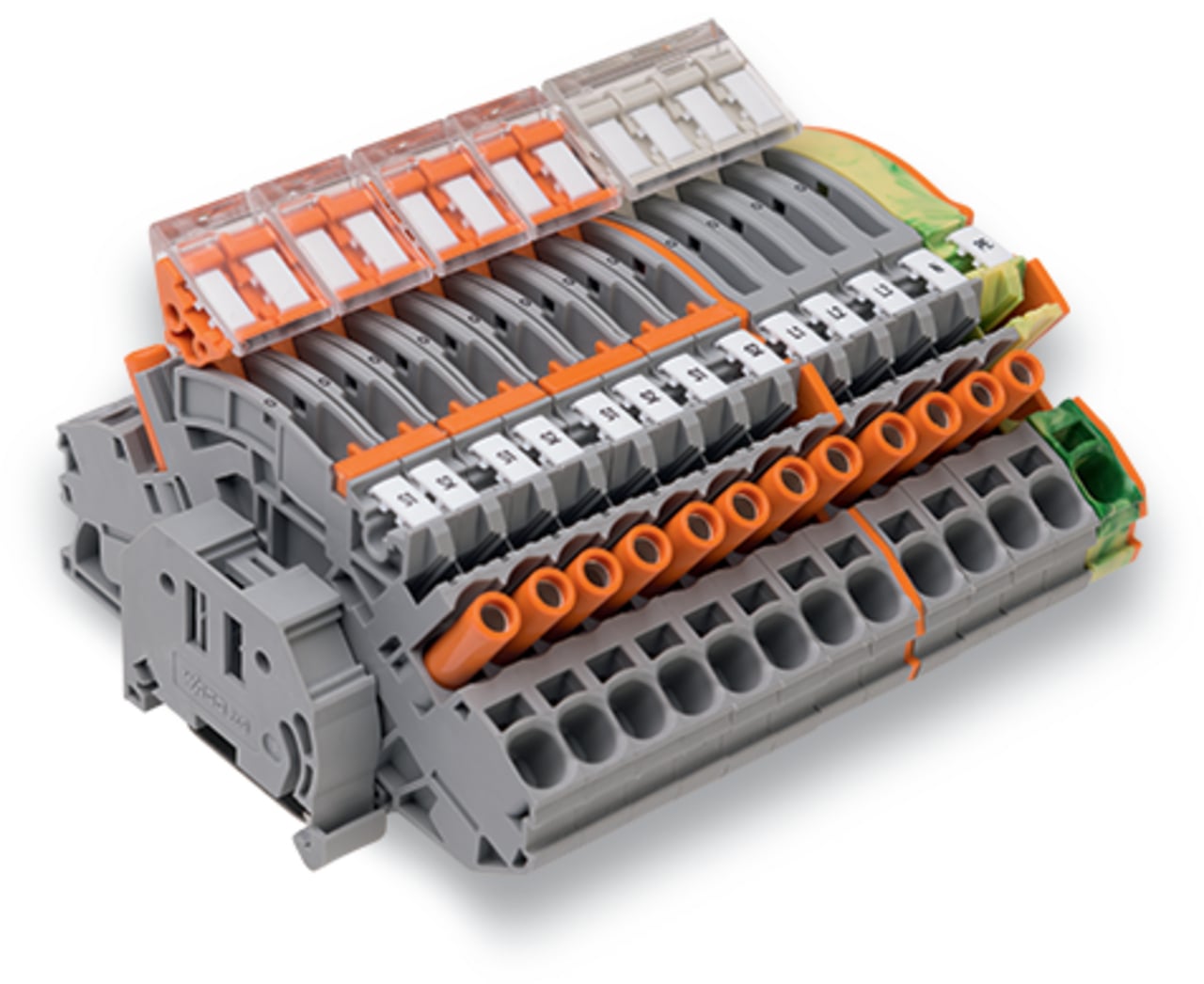Compact terminal block; for current and voltage transformers; 6,00 mm; multicoloured