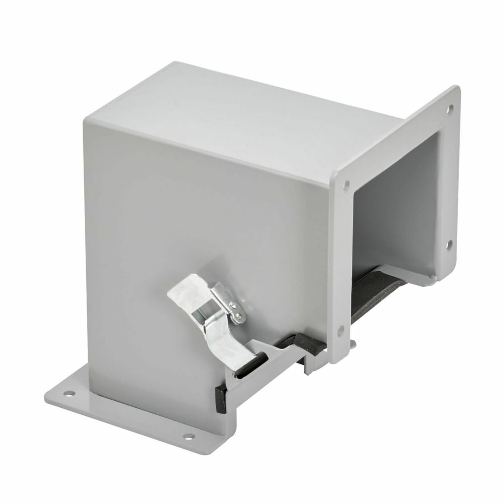 Eaton B-Line series wireway elbow fitting, Sealing plate kit, Lay-in, 90 elbow, inside opening, NEMA 12, Steel, ANSI 61 gray painted, 4" X 4"