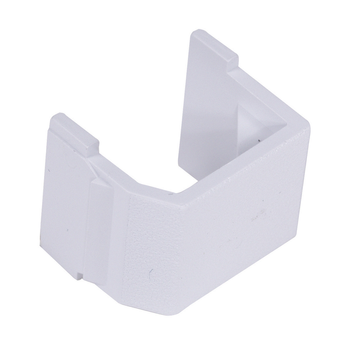 Snap-Fit, Keystone, Blank, White, 10 Pack