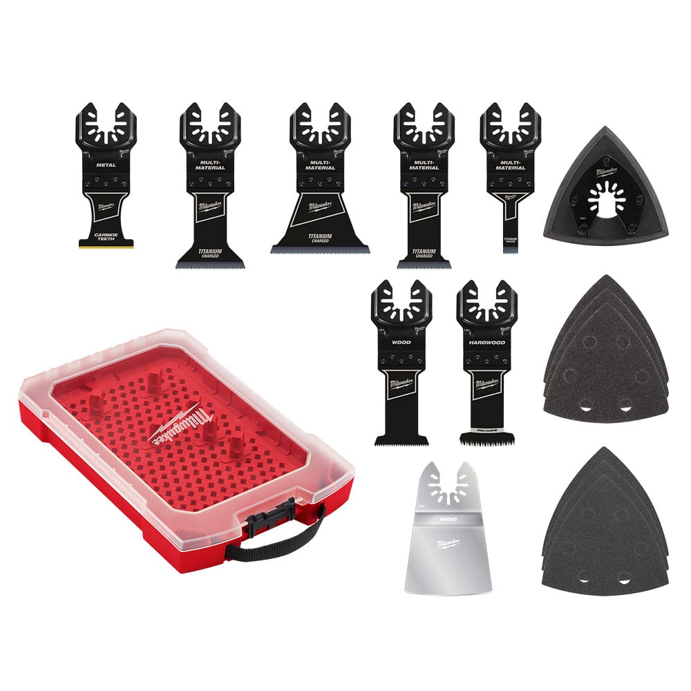 MILWAUKEE OPEN-LOK Multi-Tool Blade Variety Kit with Modular Case 15PC