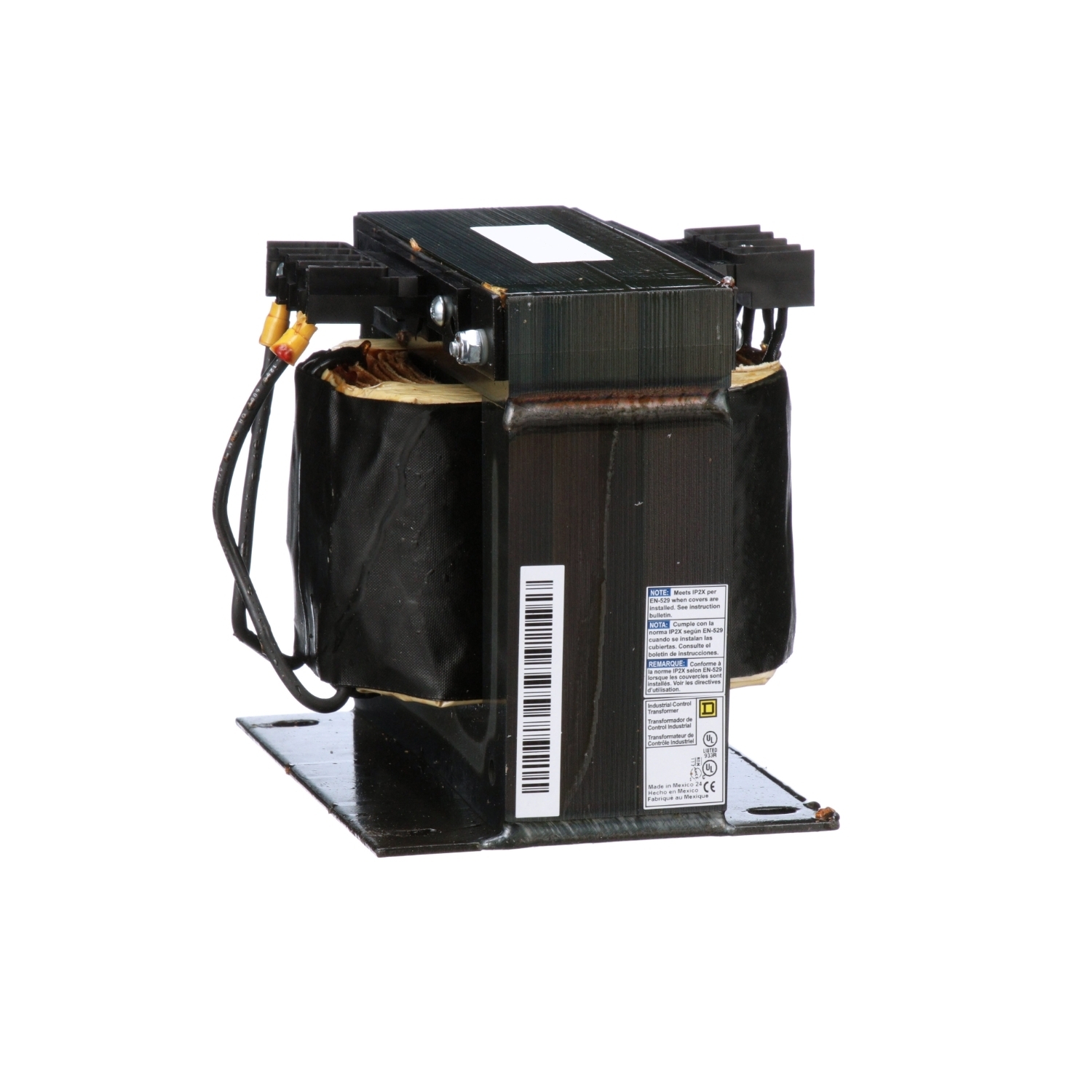 Transformer, Type T, industrial control, 1000VA, 1 phase, 208/240/480V primary, 120V secondary, 115C rise