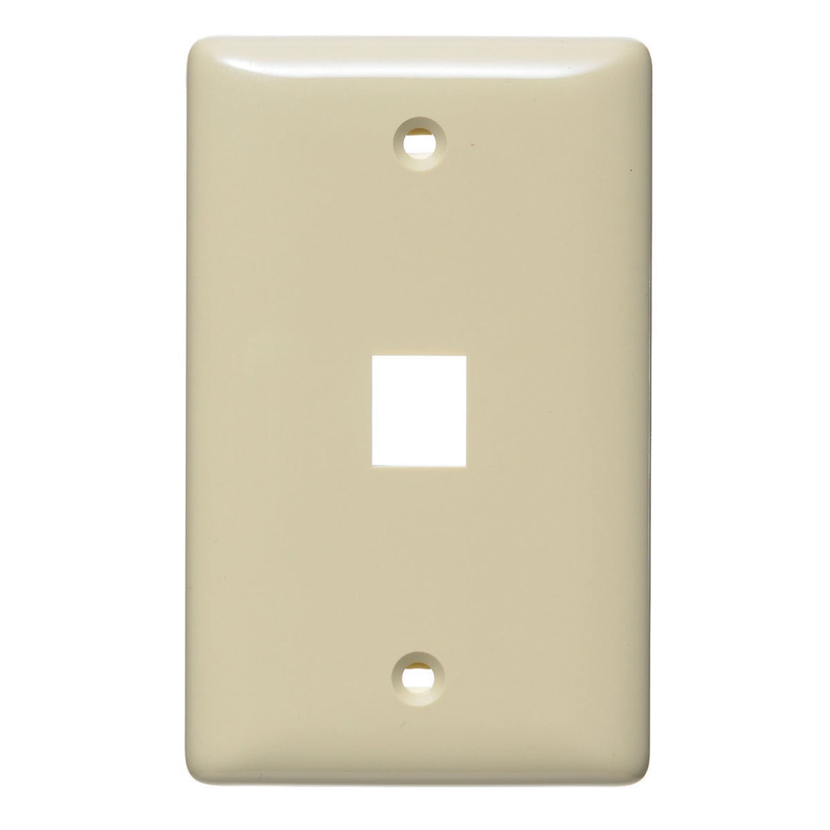 NetSelect Products, Wall, Without Label, 1-Gang, 1-Port, White