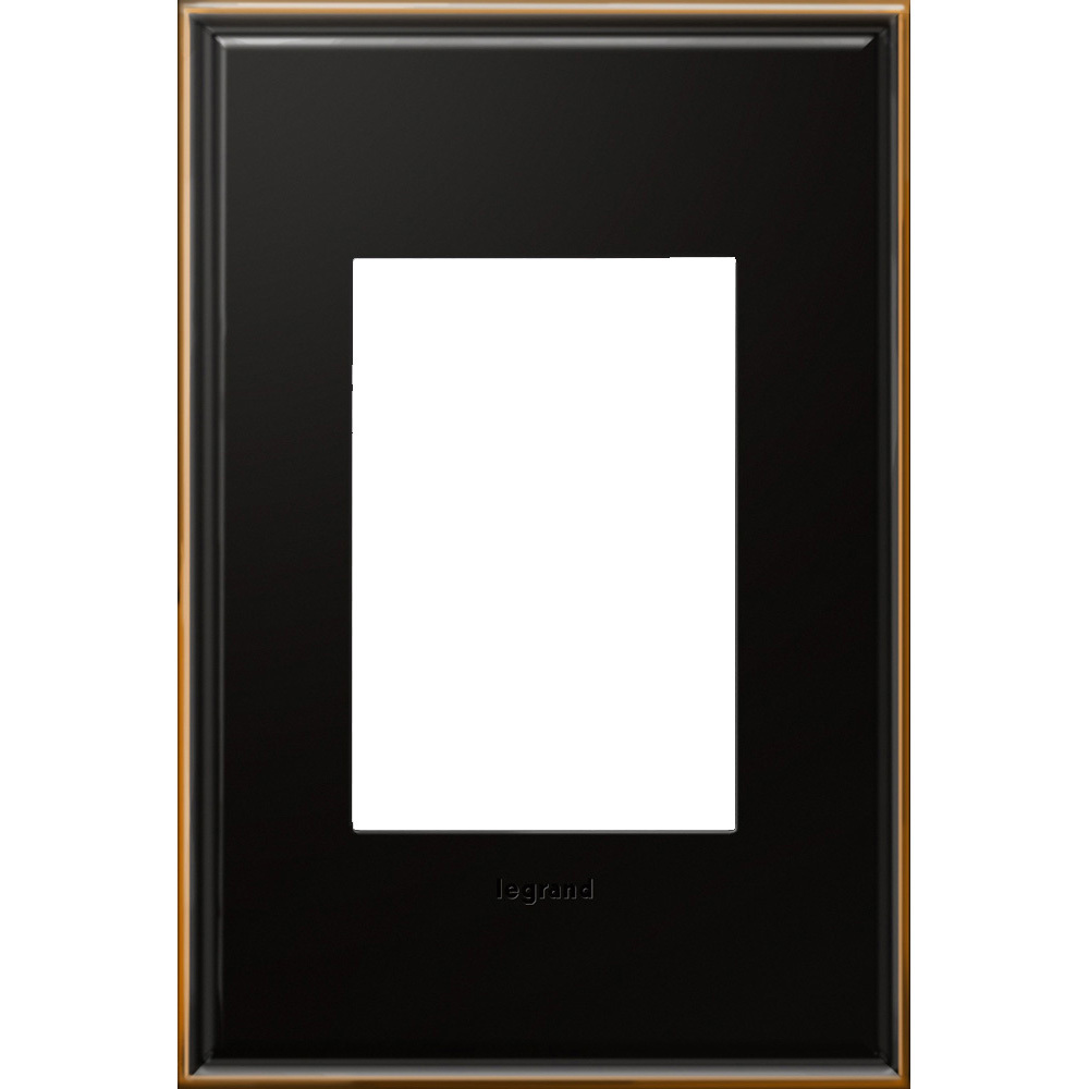 1-Gang 2-Module Wall Plate Oil Rubbed Bronze