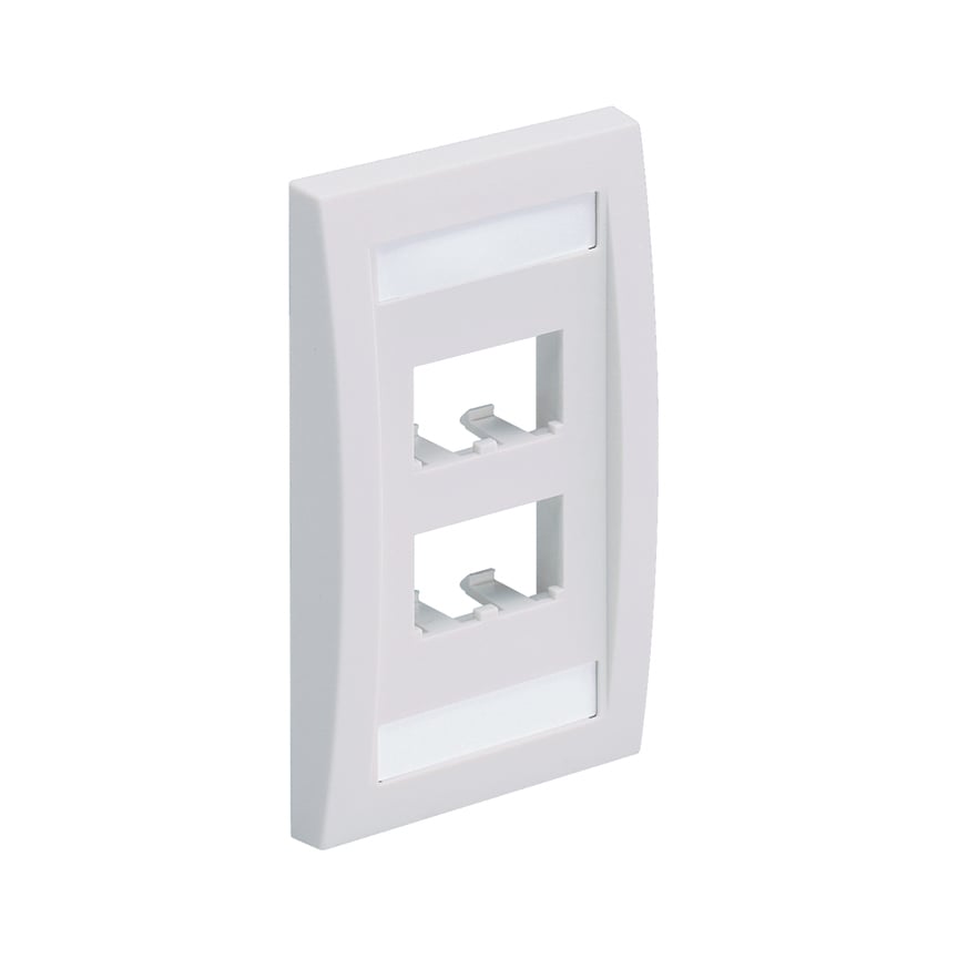 Faceplate, 4 Port, Single Gang, Executiv
