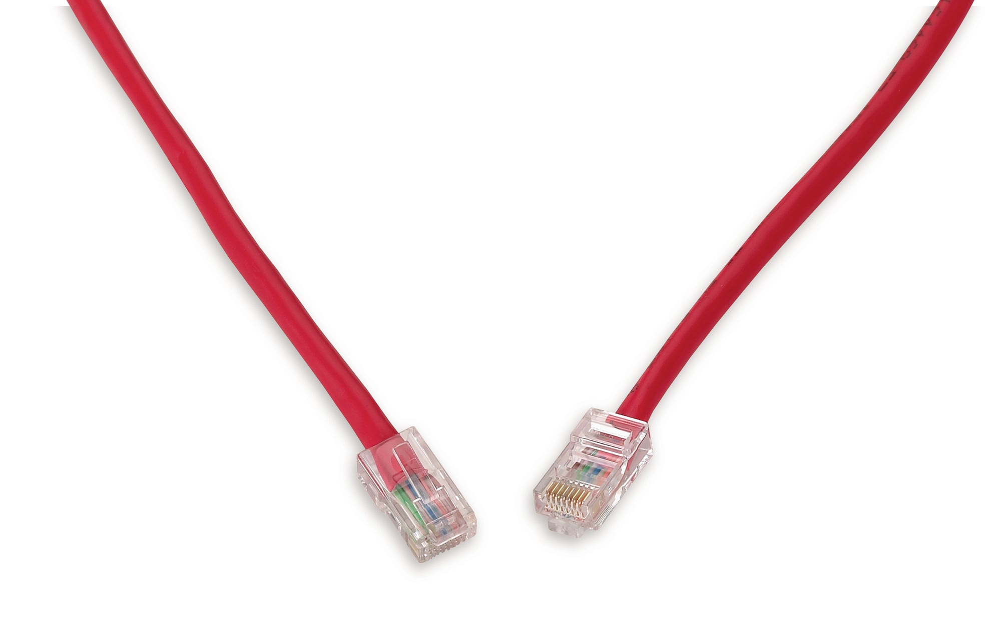 Cat 5e Crossover Patch Cord Red 7 ft.