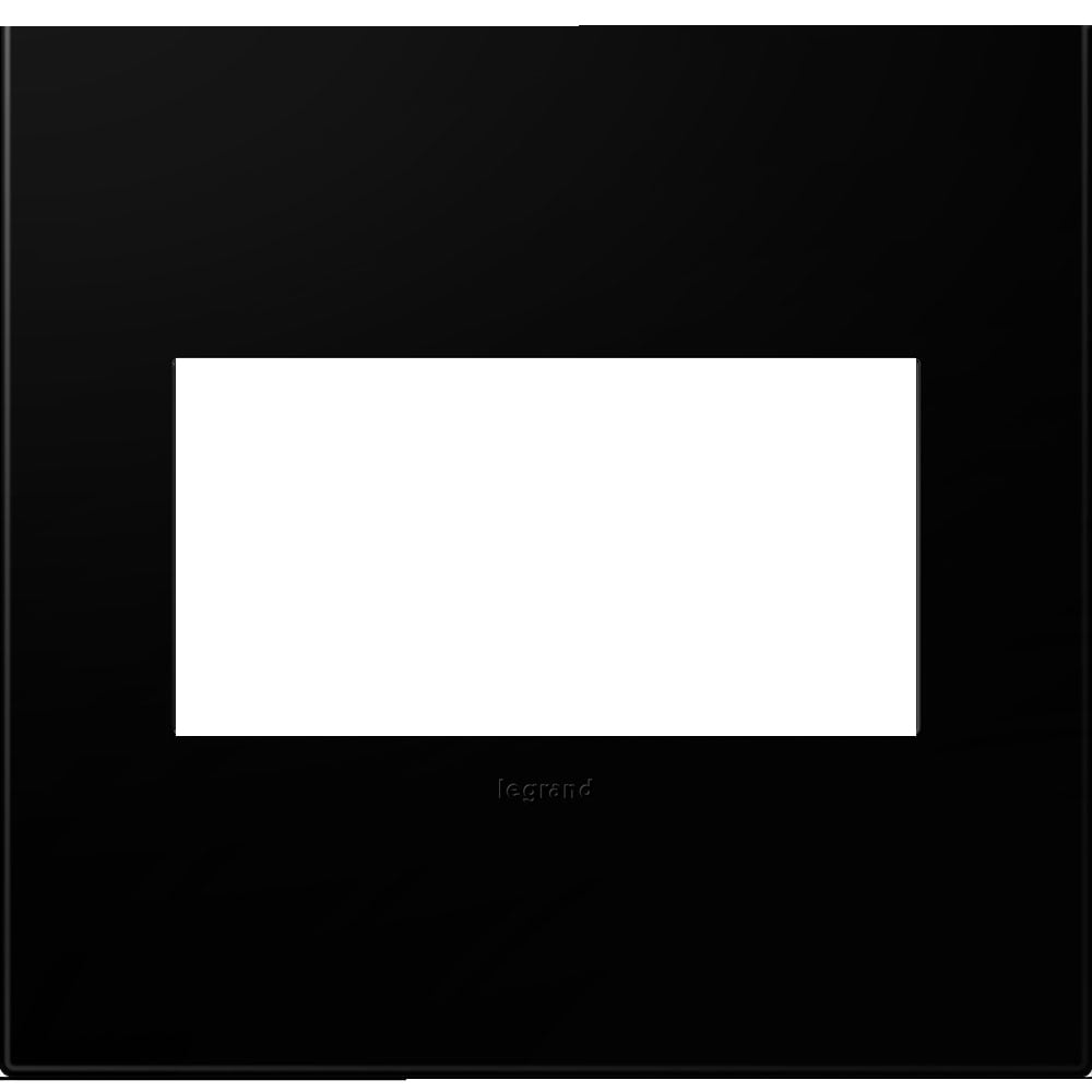 adorne 2Gang Black Ink Wall Plate