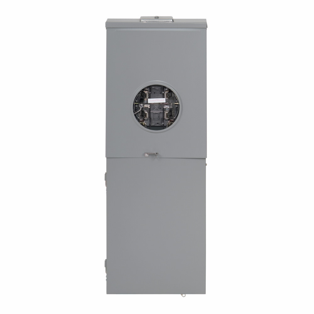 Eaton resi meter breaker, All-in-ones, 200A, C, Copper, NEMA 3R, Bottom and top, #6-350 kcm10 kAIC, #6-350 kcmCSR2200, Surface mounting, 12, Five-jaw, 1, 12, Single-phase, Ringless, Type CH breakers, 120/240 Vac, Lever bypass