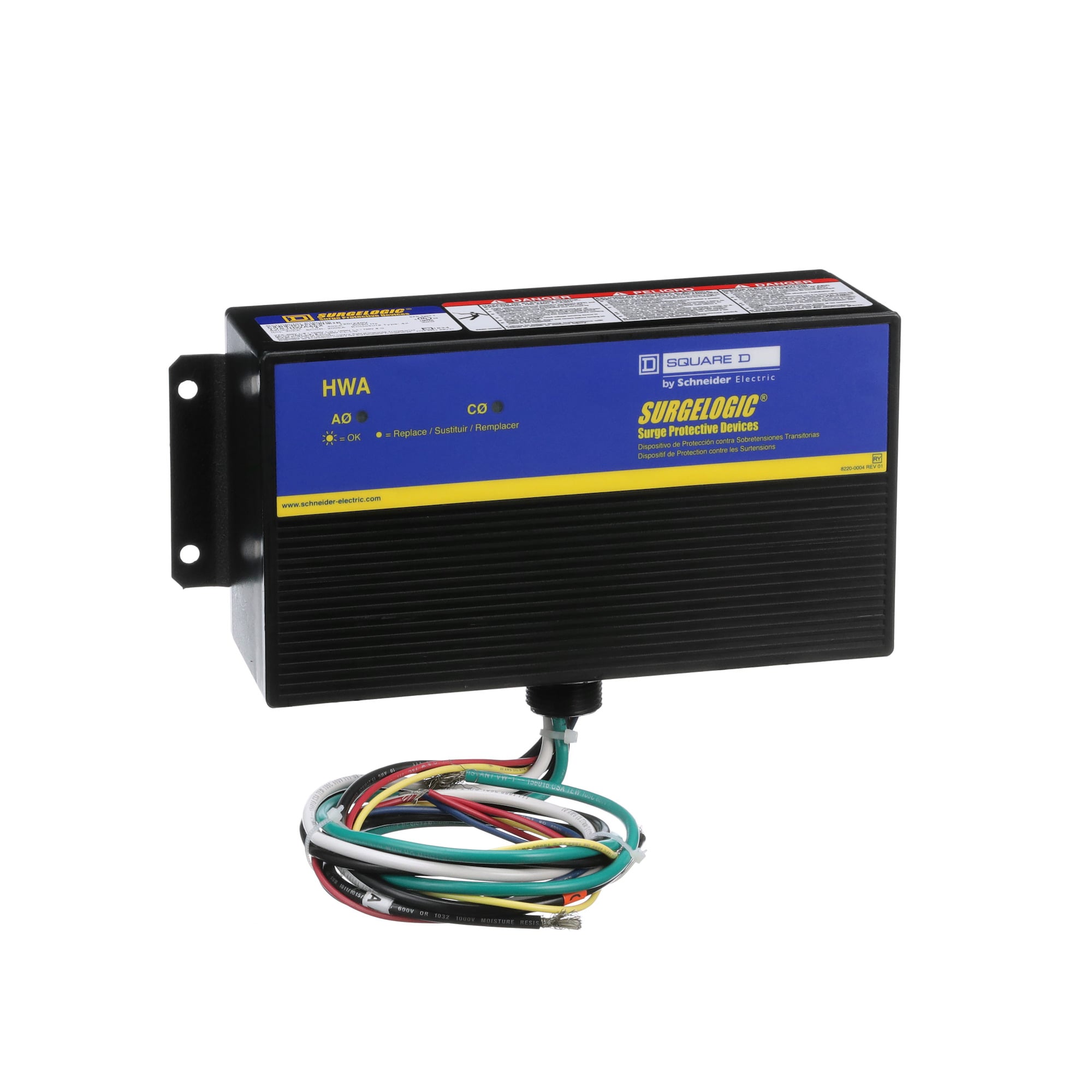 Surge protection device, Surgelogic, HWA, 50kA, 120/240VAC, 1 phase, 3 wire, NEMA 4X