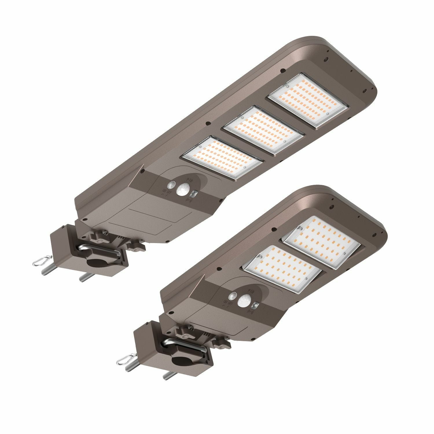4500 Lumens, Motion, Motion plus Dusk-to-Dawn, and Dusk-to-Dawn modes, 5000K, Bronze.